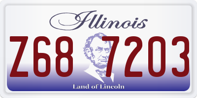IL license plate Z687203