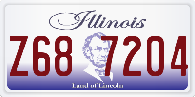 IL license plate Z687204