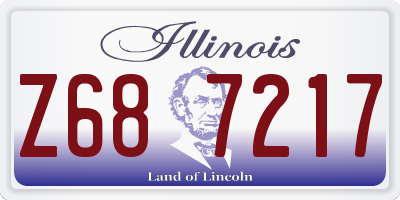 IL license plate Z687217