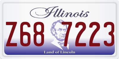 IL license plate Z687223