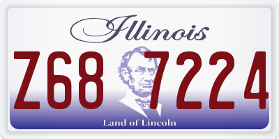 IL license plate Z687224