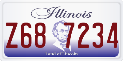 IL license plate Z687234
