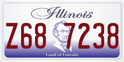 IL license plate Z687238