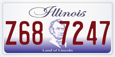 IL license plate Z687247