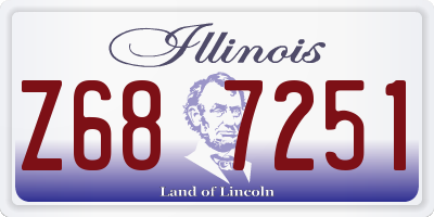 IL license plate Z687251