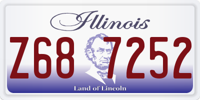IL license plate Z687252
