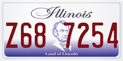 IL license plate Z687254
