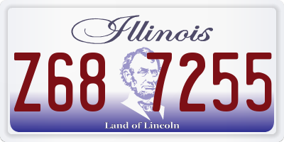 IL license plate Z687255