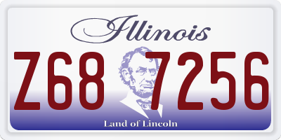 IL license plate Z687256