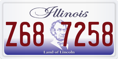 IL license plate Z687258