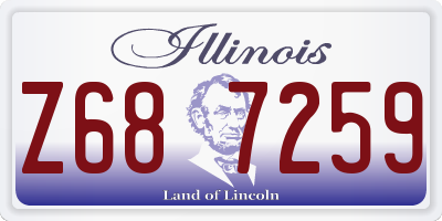 IL license plate Z687259
