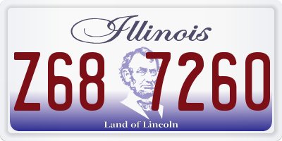 IL license plate Z687260