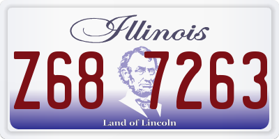 IL license plate Z687263