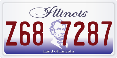 IL license plate Z687287