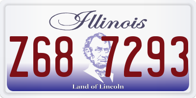IL license plate Z687293
