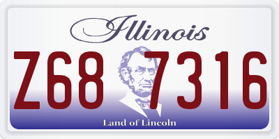 IL license plate Z687316