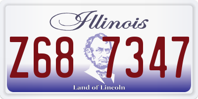 IL license plate Z687347