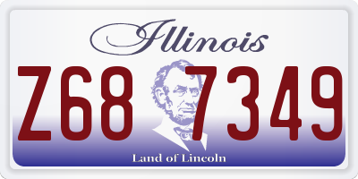 IL license plate Z687349