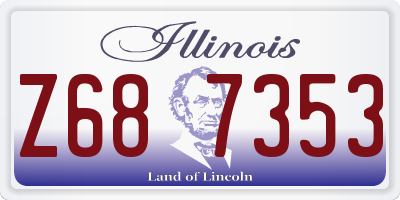 IL license plate Z687353