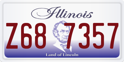 IL license plate Z687357