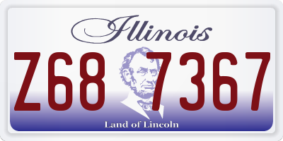 IL license plate Z687367