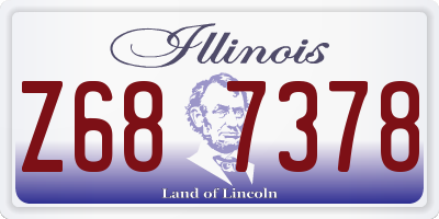 IL license plate Z687378