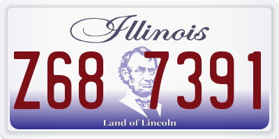 IL license plate Z687391