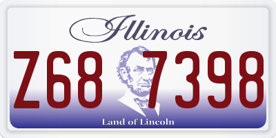 IL license plate Z687398