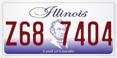 IL license plate Z687404