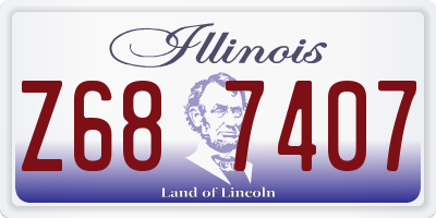 IL license plate Z687407