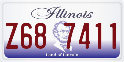 IL license plate Z687411