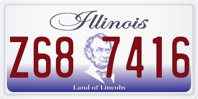 IL license plate Z687416