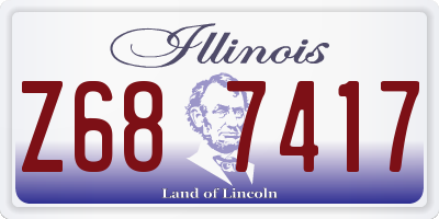 IL license plate Z687417
