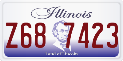 IL license plate Z687423