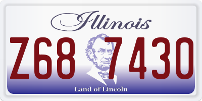 IL license plate Z687430
