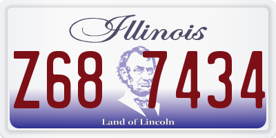IL license plate Z687434