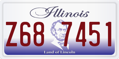 IL license plate Z687451