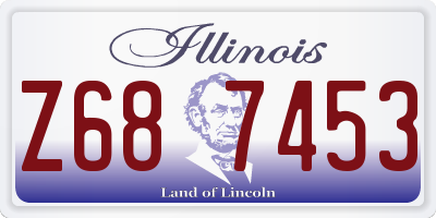 IL license plate Z687453