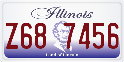 IL license plate Z687456