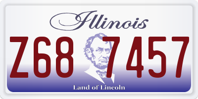 IL license plate Z687457