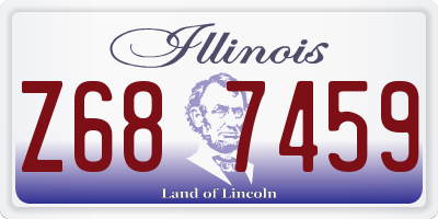 IL license plate Z687459