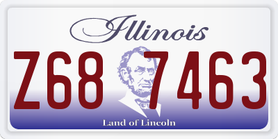 IL license plate Z687463