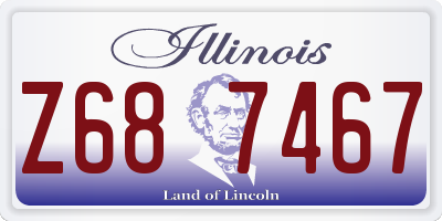 IL license plate Z687467