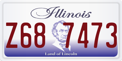 IL license plate Z687473
