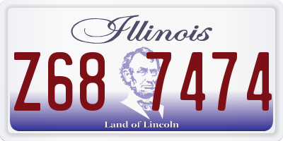 IL license plate Z687474