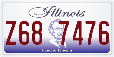 IL license plate Z687476