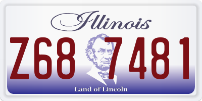 IL license plate Z687481