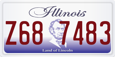 IL license plate Z687483
