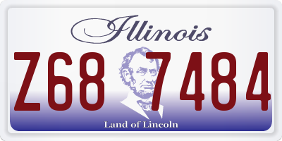 IL license plate Z687484