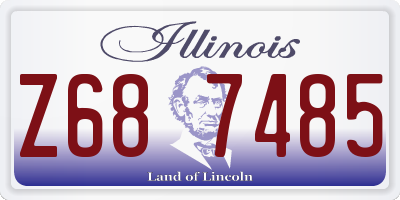 IL license plate Z687485